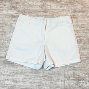 Caslon Women’s 4 White Cotton Blend Shorts Stretchy Preppy Golf Athleisure new